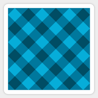 Blue Plaid Sticker